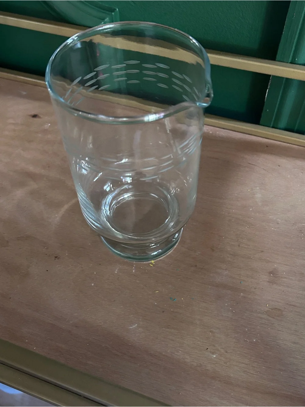 Princess House glass pitcher cocktail mixer